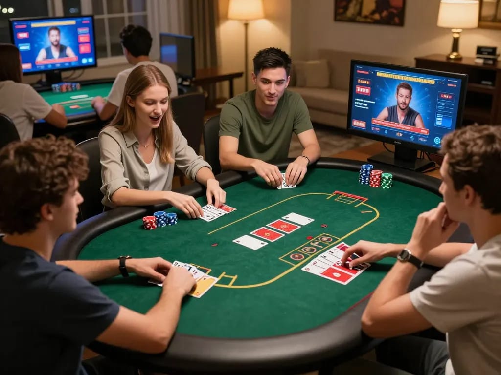 Players enjoying an exciting game of poker online with 789b platform showcasing engaging interactions.