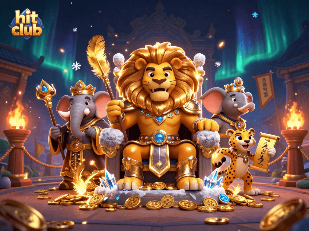 Experience the thrill at hit club with vibrant characters amid a packed casino themed scene