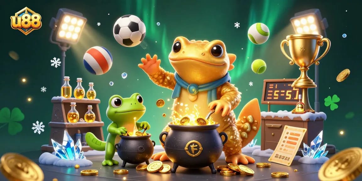 Experience lively fun at u88 with a golden salamander and enchanting gambling elements.
