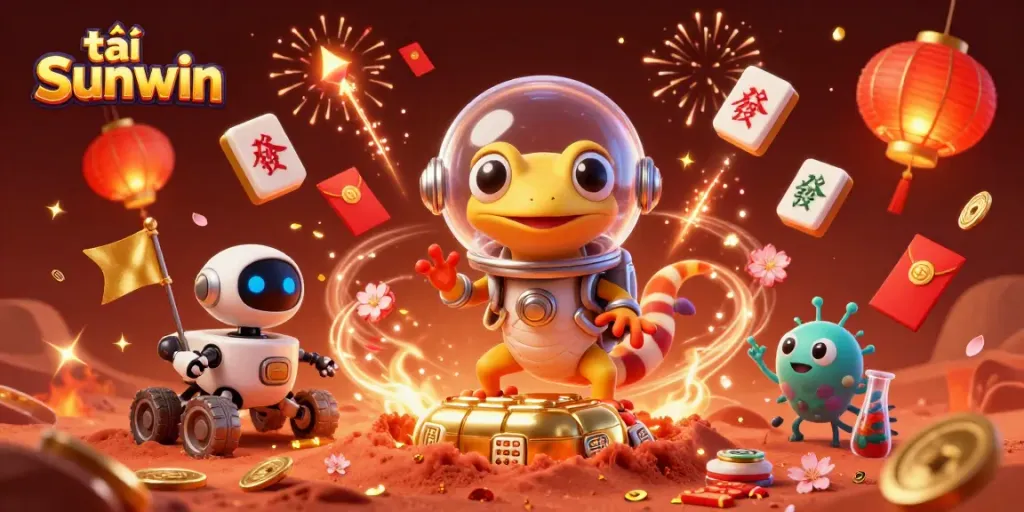 Engaging illustration depicting the excitement of tải Sunwin in a vibrant casino atmosphere.