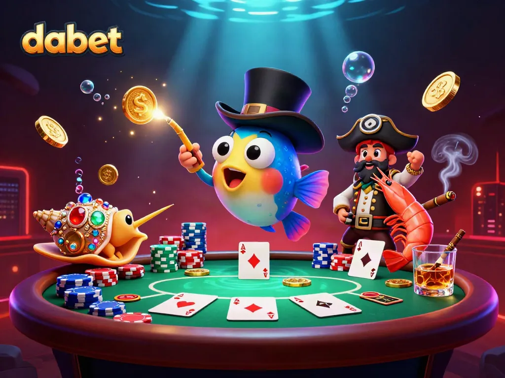 Experience thrilling gaming adventures with dabet featuring an anglerfish, pirate shrimp, and gem snail.
