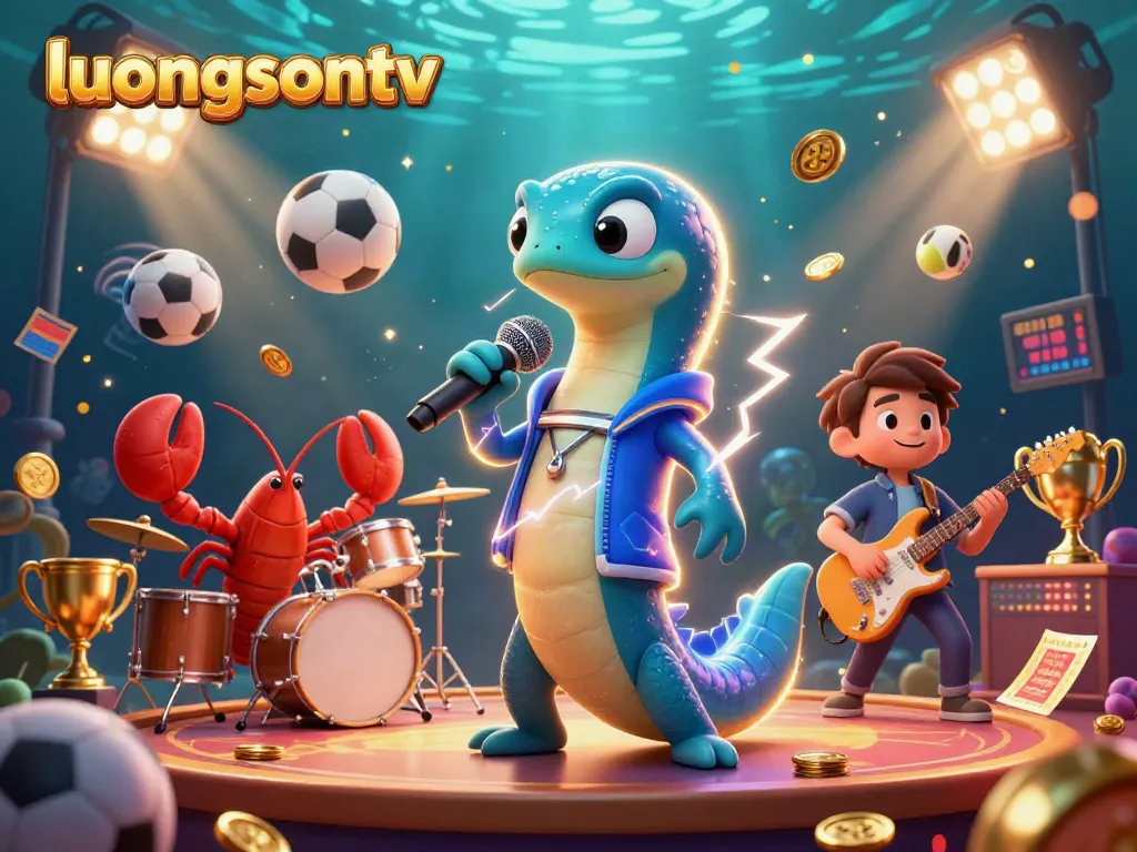 luongsontv grand live actions in an underwater casino with dazzling electric eel DJ and band