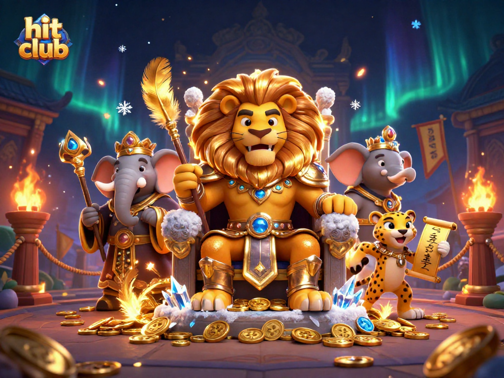 Experience the thrill at hit club with vibrant characters amid a packed casino themed scene