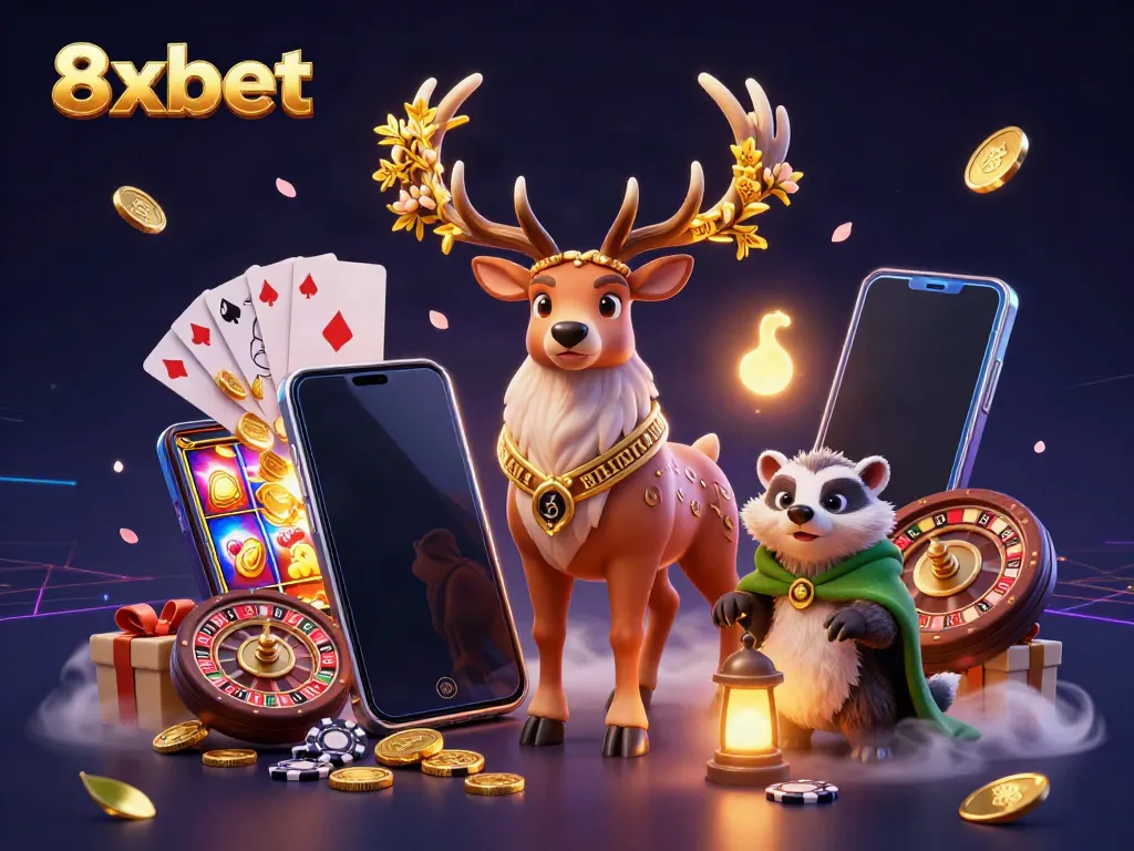 Engage with the vibrant 8xbet gaming experience featuring dynamic characters and rich casino elements.